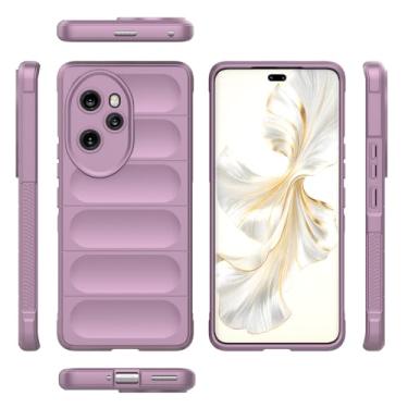 Imagem de Elubugod Capa compatível com Honor 100 Pro, TPU para celular macio compatível com Honor 100 Pro 5G MAA-AN10 capa roxa