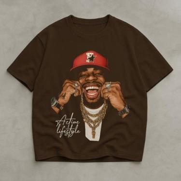 Imagem de Camiseta Masculina Camisa Oversized Street Dia Dia Academia - Helvog, 