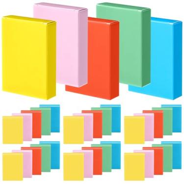 Imagem de Jexine Caixa de baralho com 50 peças, estojo vazio, porta-cartões, organizador, caixa de jogo de tabuleiro, serve para troca de beisebol (vermelho escuro, azul, verde, preto, roxo)