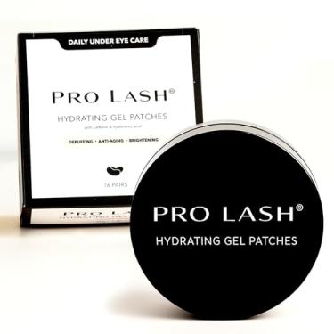 Imagem de Pro Lash Gel hidratante sob os olhos com extrato de pepino, ácido hialurônico, cafeína e vitamina B5 - máscara para reduzir olheiras, inchaço, rugas - todos os tipos de pele - 16 pares