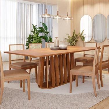 Imagem de Conjunto para Sala de Jantar com 8 Cadeiras Pitanga - Cimol