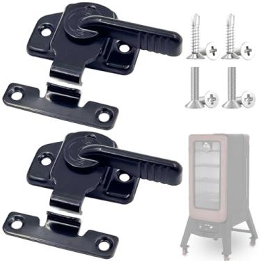 Imagem de Kit de trava de porta de defumador de 2 peças para 1077 PBV4PS2, Pit Boss Pro Series II 4-Series Vertical Wood Pellet Smoker, peças de reposição para a maioria das travas de porta de defumador