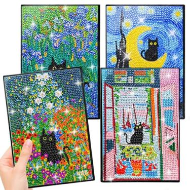 Imagem de LINGFANG DIAMOND ART NOTEBOOK BLACK CAT