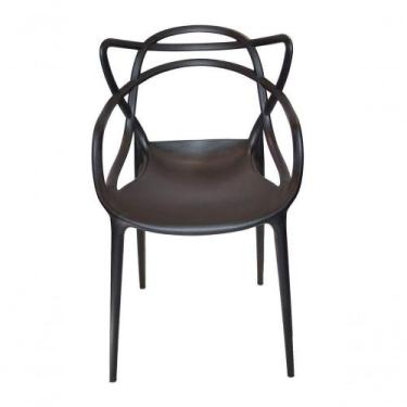 Imagem de Kit Com 2 Cadeiras Allegra Sala De Jantar Masters Ana Maria Preta - UN