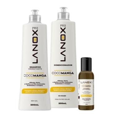 Imagem de Shampoo + Condicionador + Oleo Coco Manga Lanox Pro Trihair
