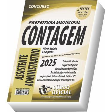 Imagem de Apostila Prefeitura De Contagem Mg Assistente Administrativo
