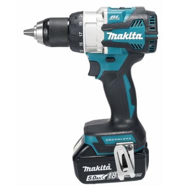 Imagem de Parafusadeira Furadeira Impacto 18v Torque 110n.m Com 2 Baterias Carregador Maleta Dhp489rtj Makita