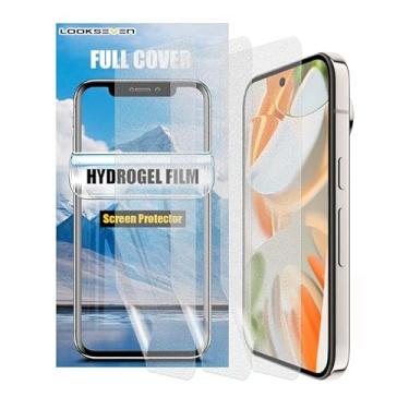 Imagem de Pacote com 3 protetores de tela de filme de hidrogel fosco antirreflexo macio TPU compatível com Google Pixel 7, película protetora de alta sensibilidade (não filme temperado)