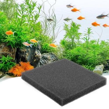 Imagem de hygger Almofada de filtro de esponja de aquário, esponjas de espuma de mídia de filtro premium, folha de espuma de célula aberta cortada no tamanho para aquário de peixes, G