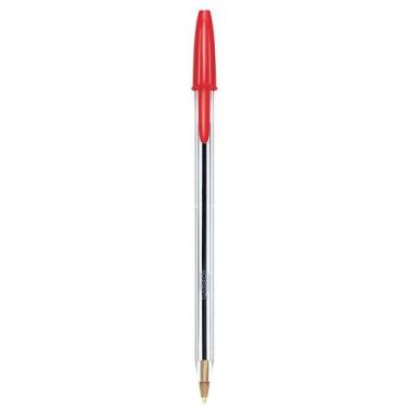 Imagem de Caneta esferográfica 1.0 vermelho cristal Bic