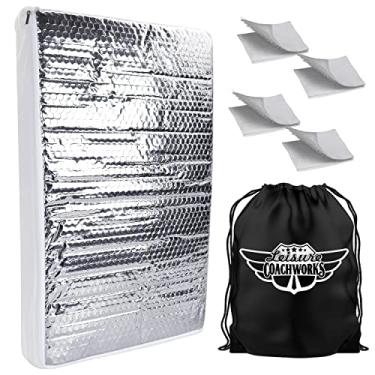 Imagem de Leisure Coachworks Isolador De Claraboia Para Chuveiro Trailer, Compatível Com Cúpula Interna Trailer/Trailer 14X22, Capa Superfície Reflexiva, Economia Energia (22" X 14" Reflexivo)