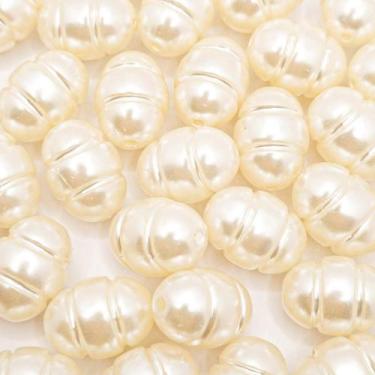 Imagem de Miçanga Passante Cilindro Abs Creme 20x15mm 40pçs 100g - Macall
