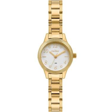 Imagem de Relógio CONDOR feminino analógico dourado prata COPC21JCY/4C