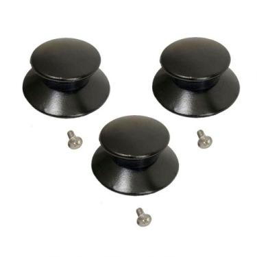 Imagem de Kit 3 Pegador Puxador Panela Tampa Vidro E Ferro E Parafuso - CONTINEN