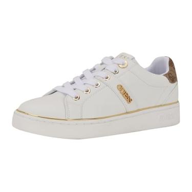 Imagem de GUESS Tênis feminino Britz, Logotipo branco 140, 38