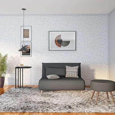 Imagem de Sofá-Cama 2 Lugares Casal Vicenza Cinza Escuro