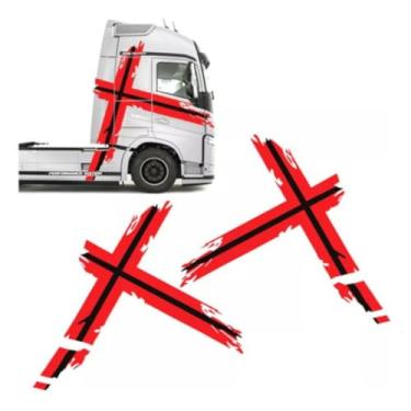 Imagem de Faixa Caminhão Suécia Fh Performance Vermelha/preta