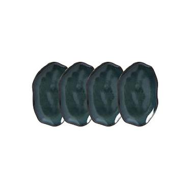 Imagem de Conjunto de Travessas Oval Rasa Média Porto Brasil Bio Oceano 30x20cm - 4 Peças