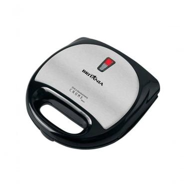 Imagem de Sanduicheira E Grill Britania Crome Inox Preta 220V