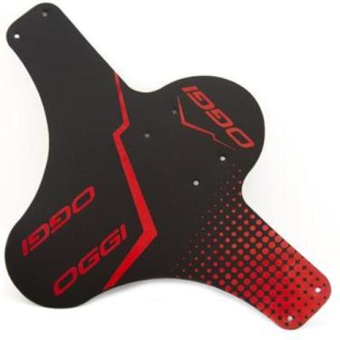 Imagem de Paralama Bicicleta Mudbike Dianteiro Oggi Preto/Vermelho