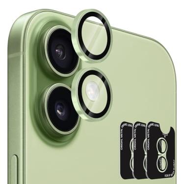 Imagem de Orzero (Pacote com 3) Compatível com protetor de lente de câmera i 16/16 P, padrão de CD AR translúcido, protetor de lente individual resistente ao desgaste e resistente à cor, ultratransparente e de