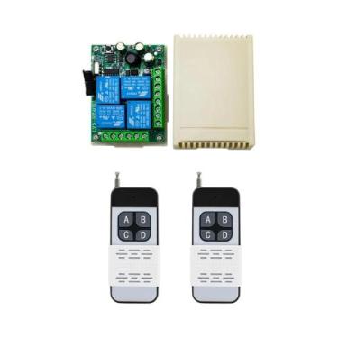 Imagem de Interruptor De Controle Remoto Sem Fio RF 433Mhz 30A 4CH Relé Para Luz