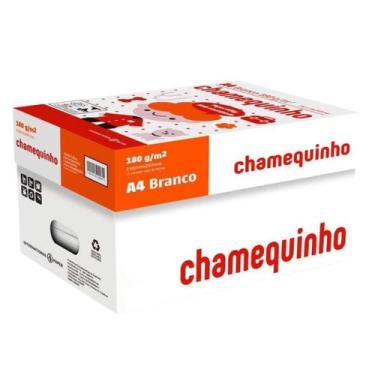 Imagem de Caixa Papel Chamequinho A4 180Gr 60k Branco 25 PACOTES TOTAL DE 1250 F