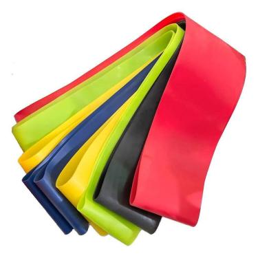 Imagem de 2X Kit 5 Faixa Elástica Super Mini Band Para Treino Exercíci