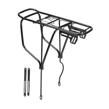 Imagem de simhoa Suporte traseiro para bicicleta, suporte para bagagem de bicicleta, estrutura de aço carbono para transporte de bicicletas, estrutura de cesto para