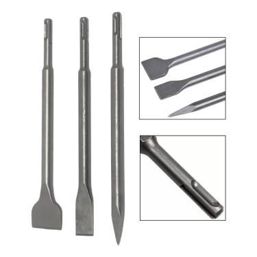 Imagem de Jogo 3 Ponteiras E Talhadeiras Para Martelete Sds Plus Mfl