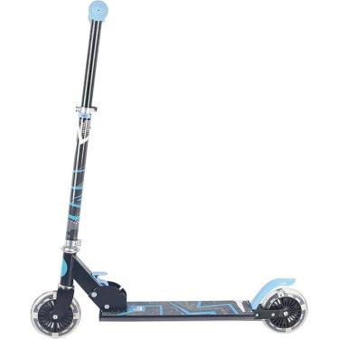 Imagem de Patinete Ajustável 2 Rodas Com Luzes Azul - Fenix