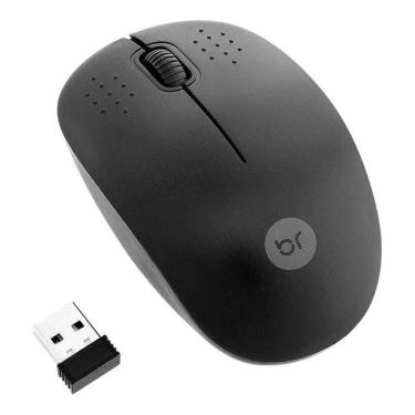Imagem de Mouse Sem Fio 2.4ghz Optico 1000dpi Ergonômico Bright 404