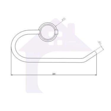 Imagem de Papeleira Porta Papel Higiênico Modelo Luxo Cod-03