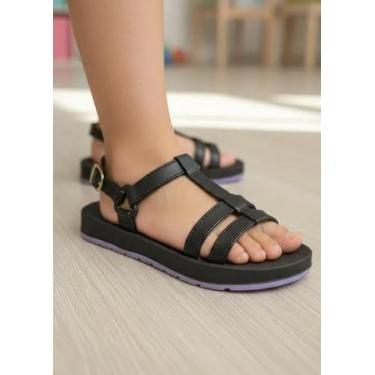 Imagem de Sandália Infantil Papete Feminina Rosa Fivela Macia - Weverton Shoes, 