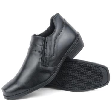Imagem de Sapato Bota Social Botinha Oxford Zíper Calçe Fácil Confort - Nobreza 