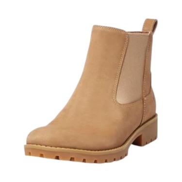 Imagem de Timberland Ellendale Chelsea Bota feminina, Nobuck marrom médio, 36