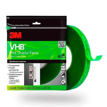 Imagem de Fita dupla face transparente 25mmx20m 4910 3M