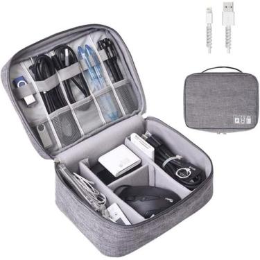 Imagem de Bolsa de armazenamento de cabos de viagem Organizer Electronics Organi