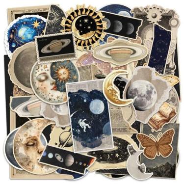 Imagem de Kit de adesivos TSHIRTAMAZING 100PCS Vintage Astronomy Space