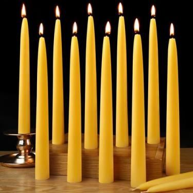 Imagem de Velas cônicas de cera de abelha Capaniel, 10 cm, pacote com 20 unidade