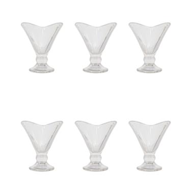 Imagem de Taça de Sobremesa Vidro Cristal Diamond 6 Peças 170ML