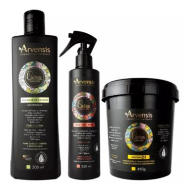 Imagem de Kit Arvensis Cachos Ativador Crespos + Day After + Mascara 2x1