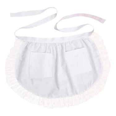 Imagem de Generic de cintura feminino prático multiuso meio para garçonete cozinha cafeteria, Branco