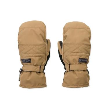 Imagem de Volcom Luva de snowboard feminina Peep GORE-TEX – Impermeável, isolamento Thinsulate, palma aderente, bronze, média