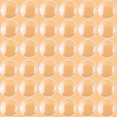 Imagem de 100 peças de cúpula de plástico transparente de 8,89 cm para artesanato, meia bolha, adesivo, círculo, plástico, transparente, dimensional, blister, coqueteleira para adicionar dimensão e brilho aos
