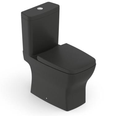 Imagem de Kit Vaso Sanitário Com Caixa Acoplada Assento Termofixo E Acessórios De Instalação Boss Onix Celite