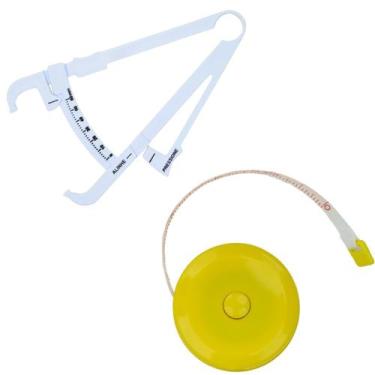 Imagem de Kit Avaliacao Fisica Medir Gordura Corporal Adipometro Fita Metrica Im