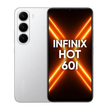 Imagem de Smartphone Infinix Hot 60i, 256GB, 4GB RAM, Tela 6,6, Android 14, Câmera 50MP, Bateria 5000mAh, Dual SIM, Prata