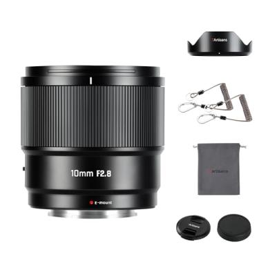 Imagem de 7artisans AutoFocus Lente grande angular F2.8 APS-C de 10 mm F2.8 com grande abertura, suporta reconhecimento automático/manual de face/olho, compatível com Sony FS5/FS7/FS7M2/FS5M2K/A3000/A5000/A6000