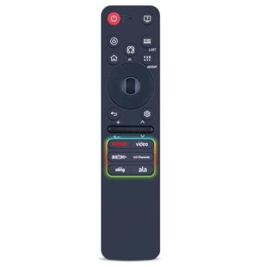 Imagem de RETROSUN MR25GA AKB76046602 Controle remoto de substituição por voz para LG 2025 Magic G5 C5 B5 Series TV, inclui AI, ponteiro e controle de voz